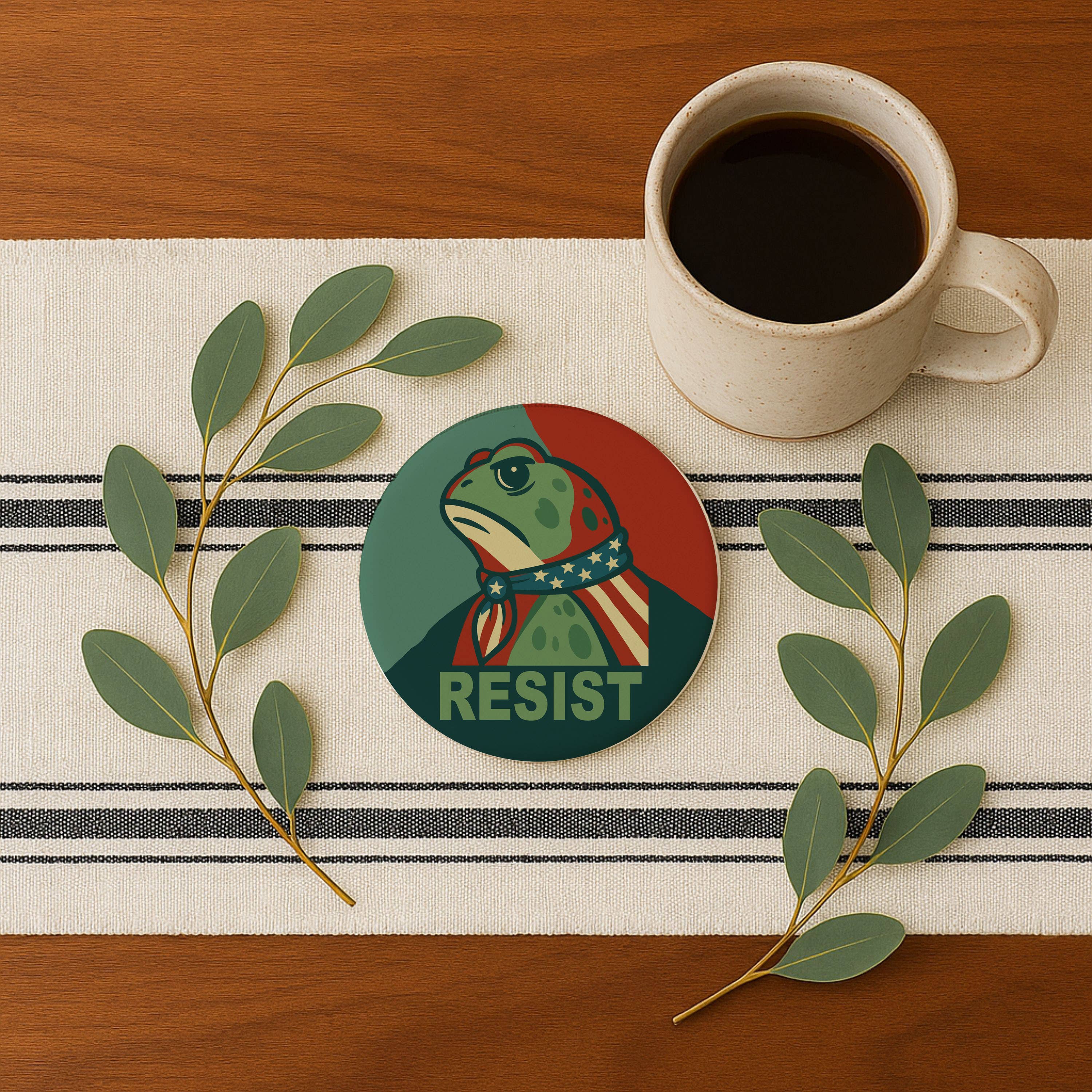 Gia Roma - Wholesale Decorative Tabletop Object - Blue Country Coaster Elegant Grandmillennial Blue Home Decor132