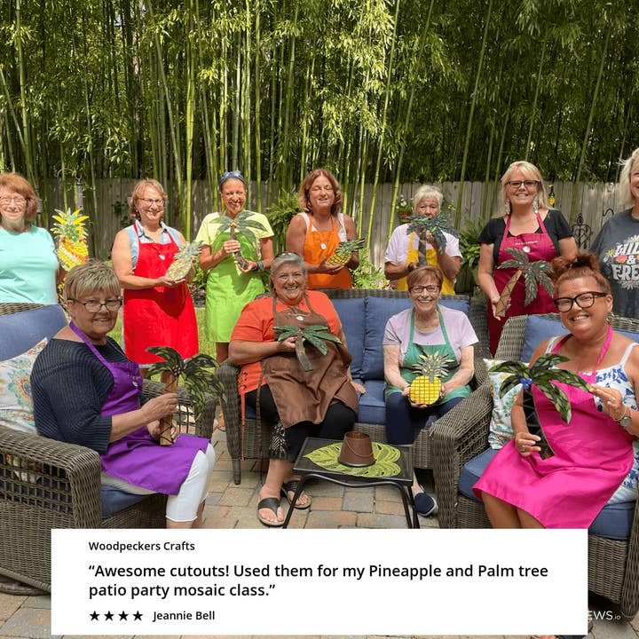 Woodpeckers Crafts - Wholesale Cutouts - 14" Wood Palm Tree Cutout3