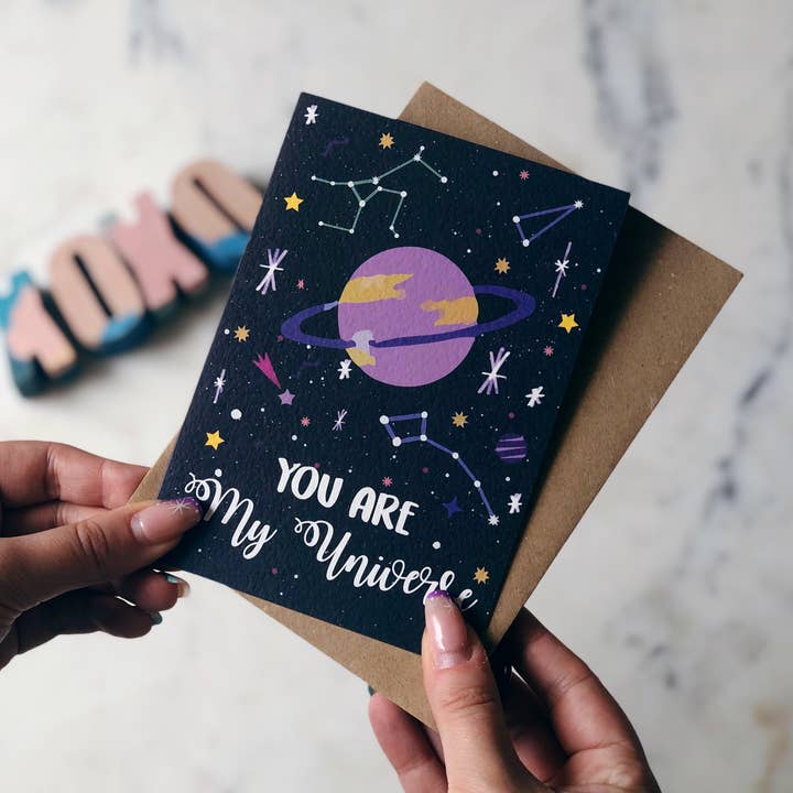 Tarjeta de Tu Aeres Mi Universo para venta al por mayor de Xoxo Designs by Ruth