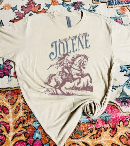 Sweet Southern Wholesale - Wholesale Screen Printed T-Shirt - Women's - Jolene, Jolene, Jolene Graphic T-Shirt