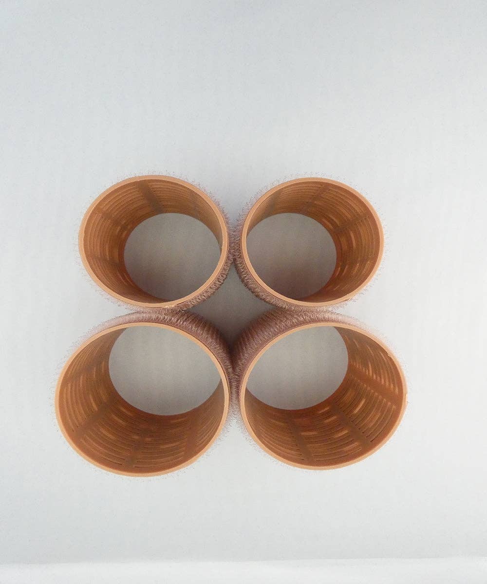 Jill Buck Hair - Wholesale Hair Curlers - Get A Grip Velcro Rollers- 4 Pack4