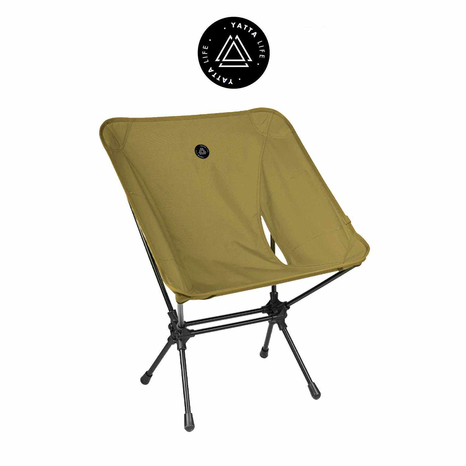 YATTA LIFE - Wholesale Klapstoel - Ultralichte campingstoelen met lage rugleuning en opbergzak - legergroen15