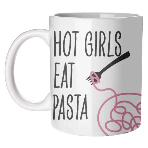 Tassen 'Hot Girls Eat Pasta' für den Großhandel von ART WOW