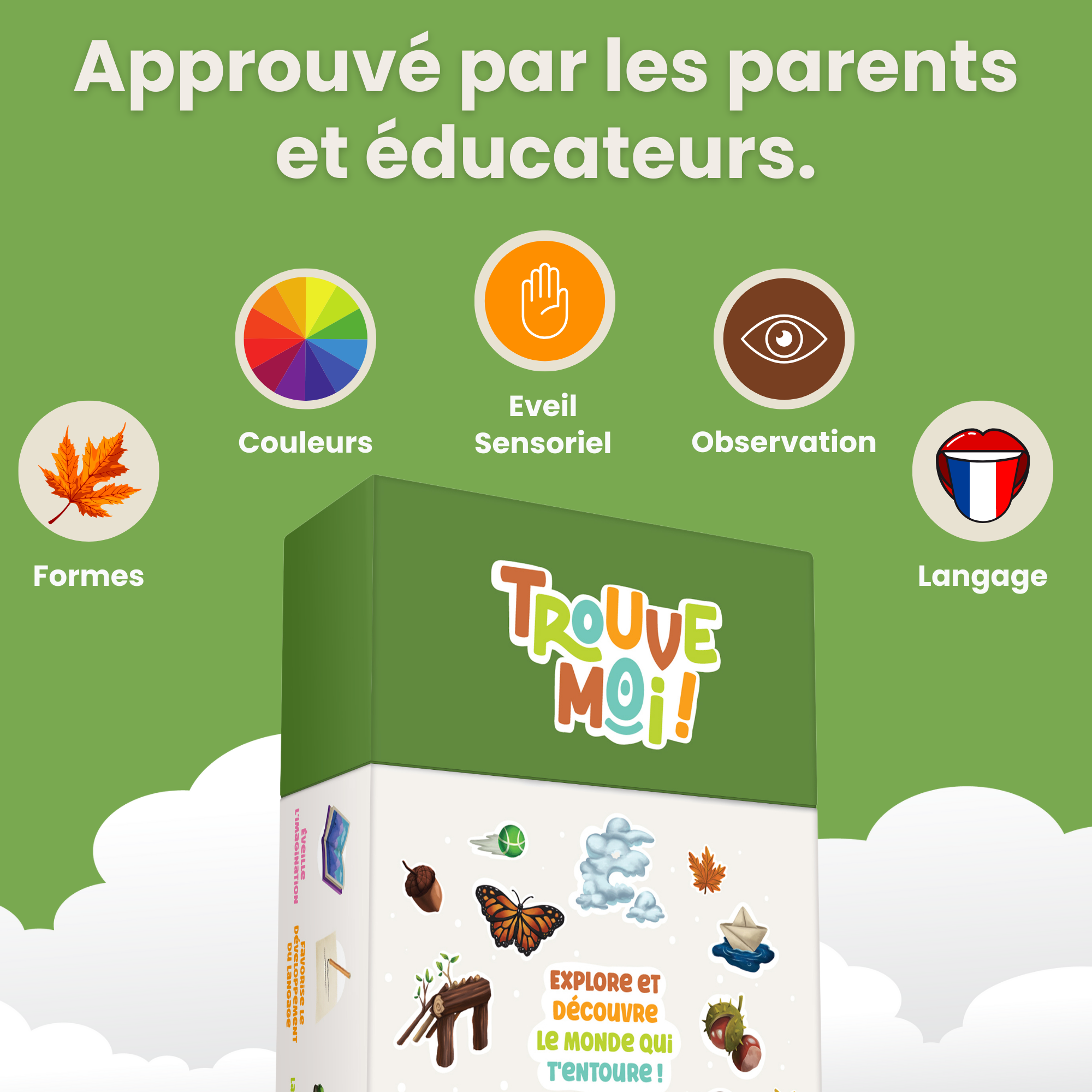 Oh Happy Games - Jeux de société - Wholesale Learning Cards - Kids & Baby - Find Me! The Educational and Fun Card Game Approved by Parents - Outdoors - For Children Aged 2 to 6 Years4
