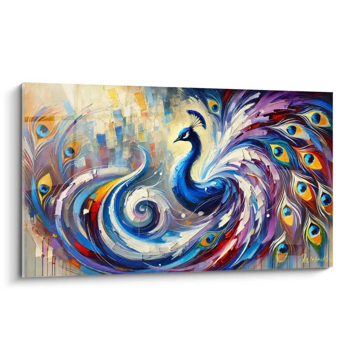 Quadro Dança das Plumas - Edição Pavão Animais por atacado de Walensky