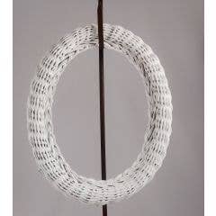 Lucknow Southern and Company - Wholesale Wreath - 12" Oval White Wicker Frame