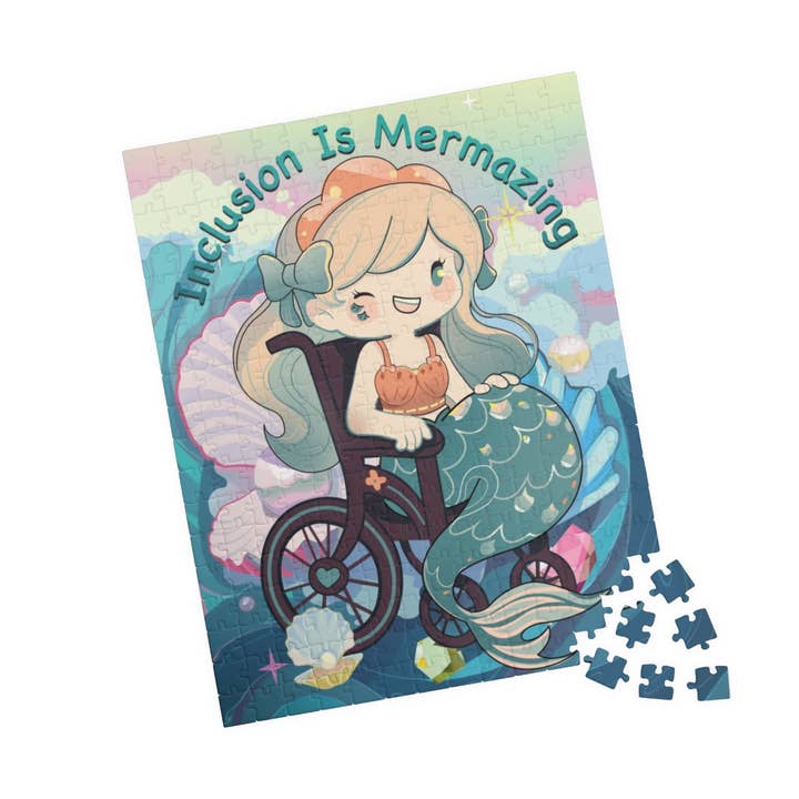 Inclusion is Mermazing Puzzle for wholesale by Inclusive Art House