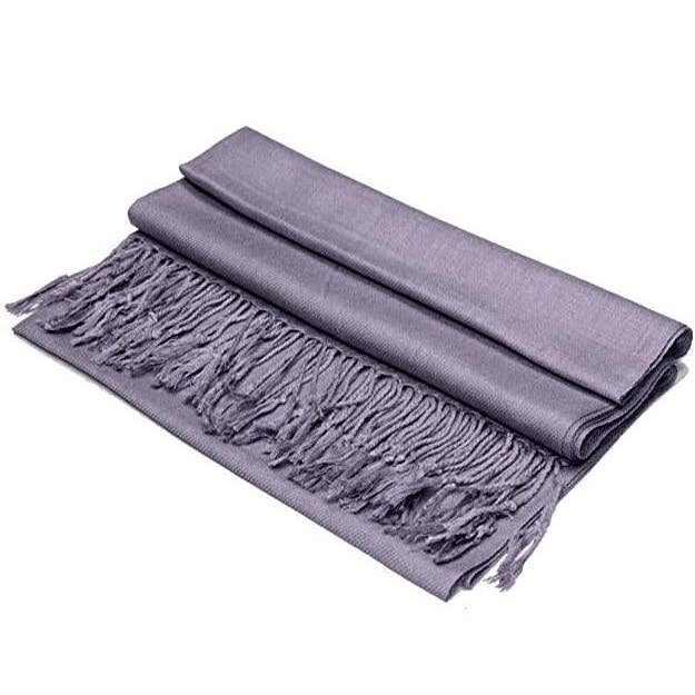 Jasper Trading LLC - Wholesale Scarf - Women's - C35 - One Piece Mid Gray Color Fashion Pashmina Shawl Scarf1
