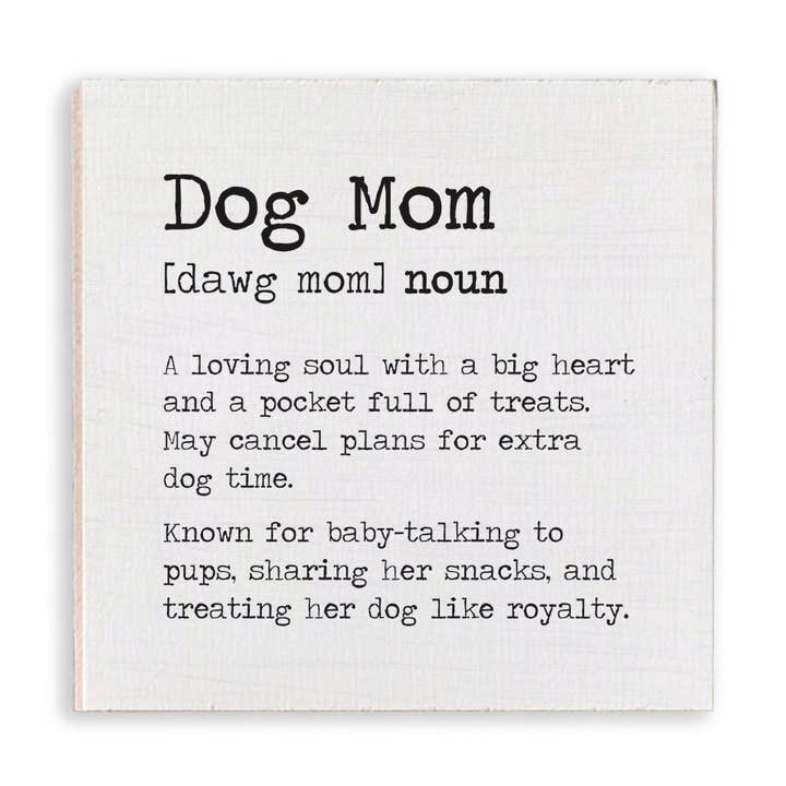 Dog Mom Definition Magnet for wholesale by Rustic Marlin