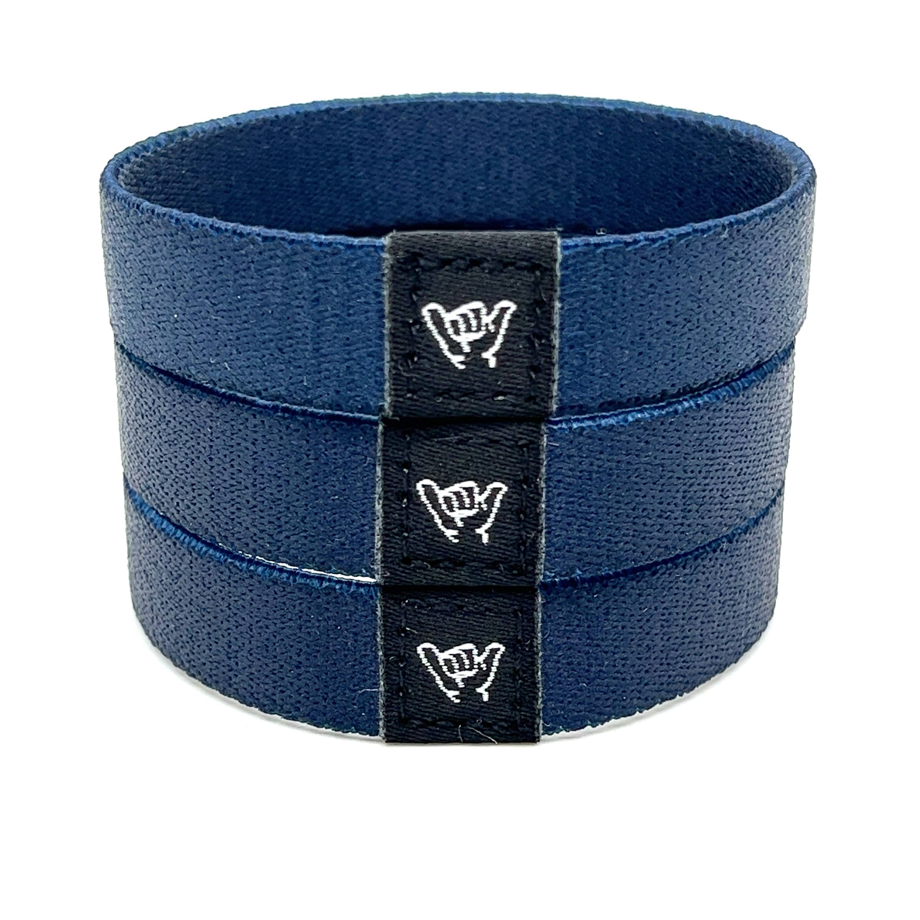 Hang Loose Bands - Wholesale Woven/Braided Bracelet - Navy Blue Wristband Bracelet 0