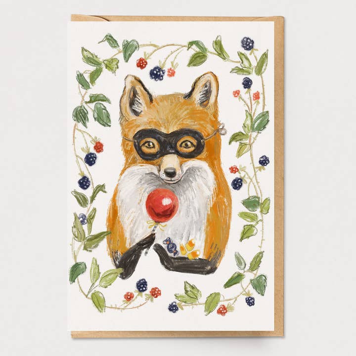 Karnevalräv Halloween-kort för wholesale av Ingrid Press