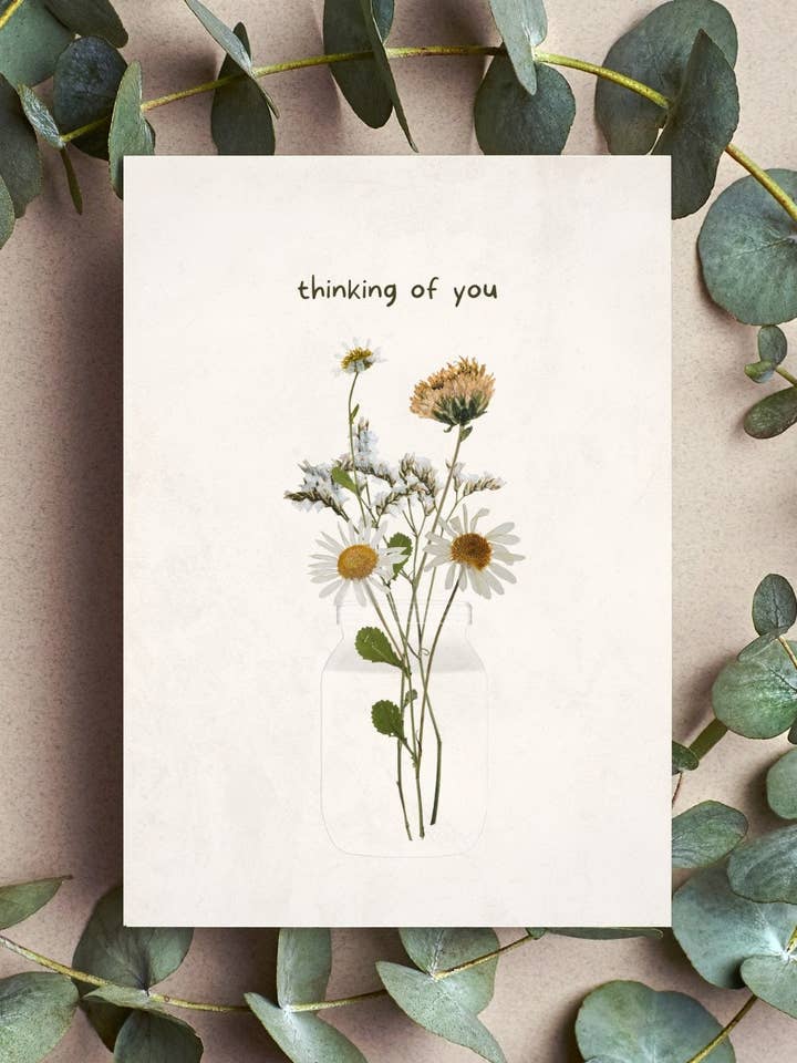 Thinking of You // Condolences Card, Sympathy Card, for wholesale by Hotdogs & Poodles Accessories