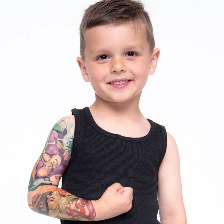 Tony Ray - Wholesale Temporary Tattoo - Kids - Street Art Full Sleeve Tattoo4