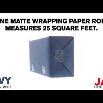 JAM PAPER - Wholesale Wrapping Paper Roll - Matte Wrapping Paper, 50 Sq Ft, Matte Cobalt Navy Blue, 2PK4