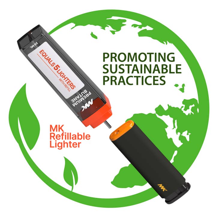 MK Lighter Company - Wholesale Lighter - MK Lighter Jet Series, Black Set, Windproof Flame