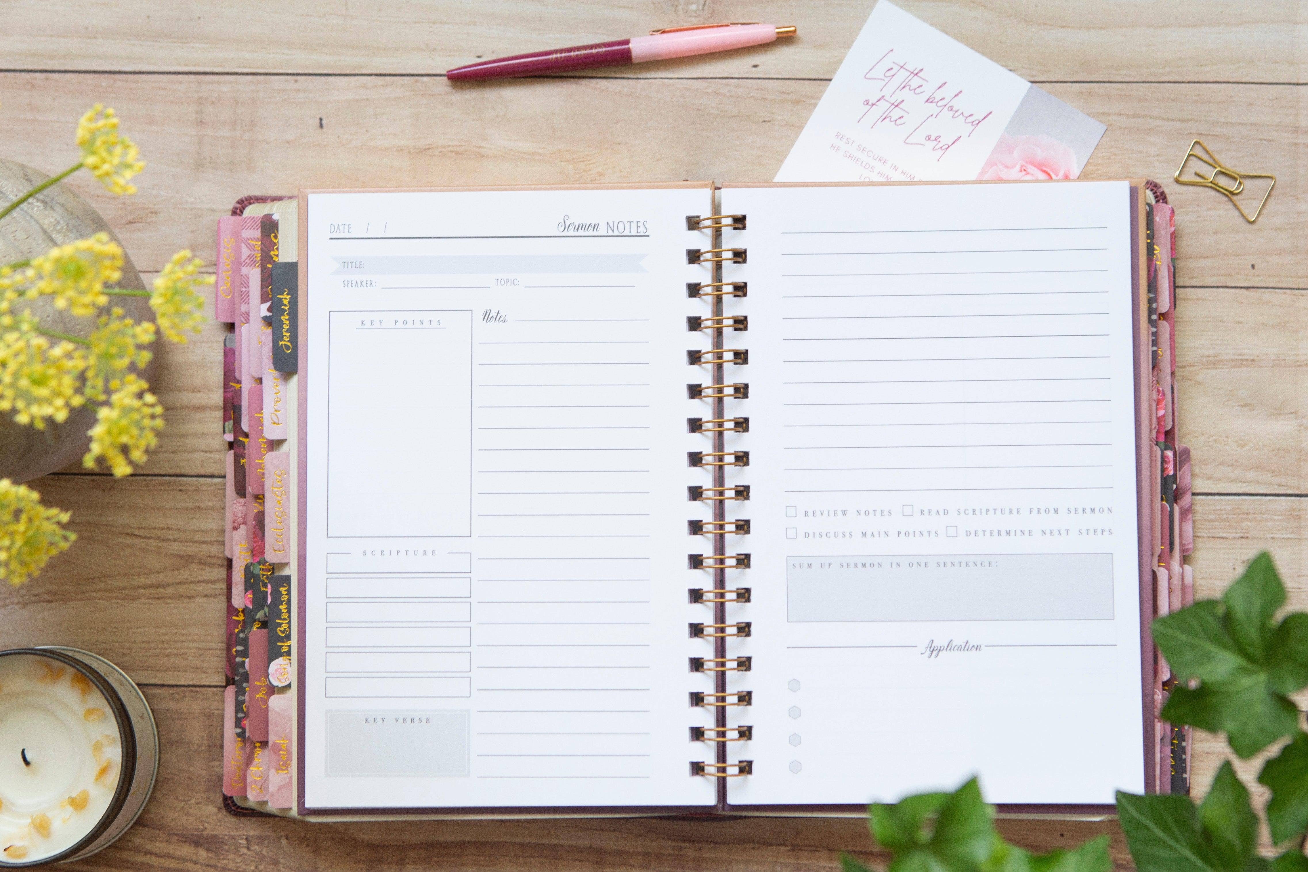 Chosen & Cherished - Wholesale Notebook - Sermon Notebook for Women | Sermon Notes Journal1