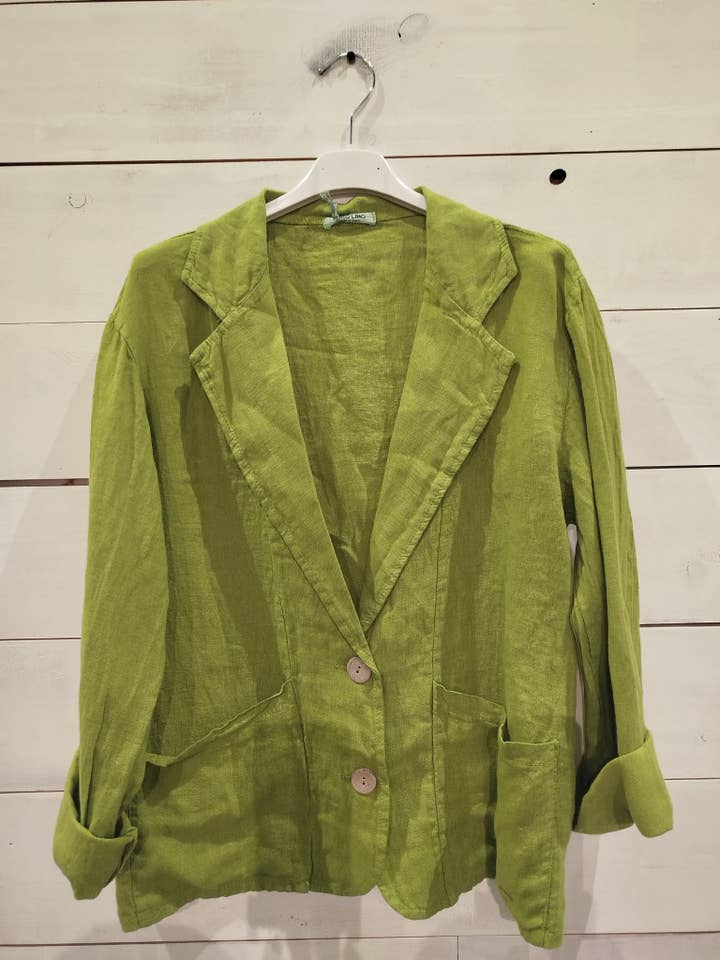 Linos y Textiles - Wholesale Blazer - Women's - REF-17762 V-neck shirt 100% linen5