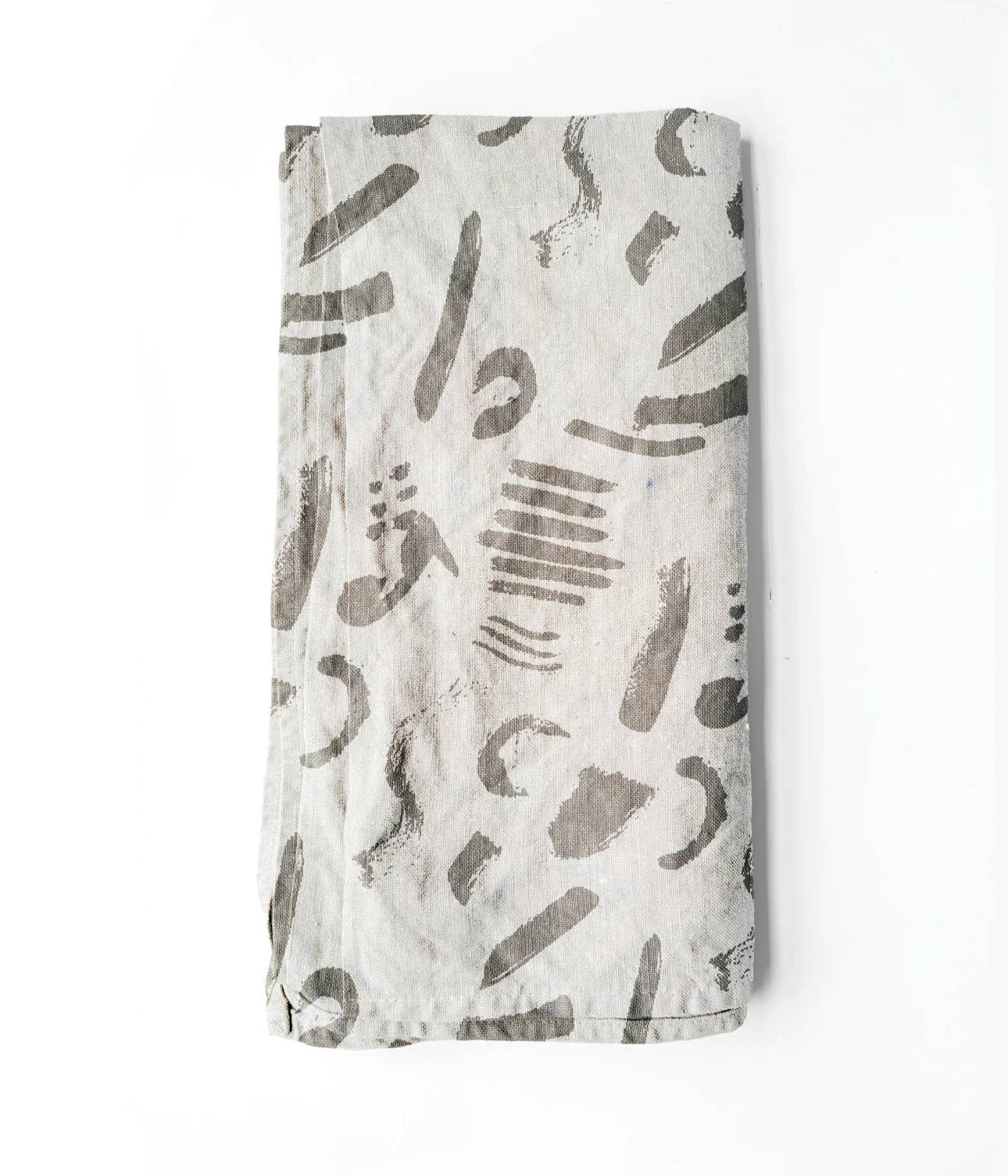 100% Linen Tea Towel - Watercolor Charcoal for wholesale on Faire