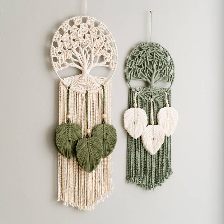 BeanDaikon - Wholesale Tapestry/Textile - Macrame Tree Of Life V44