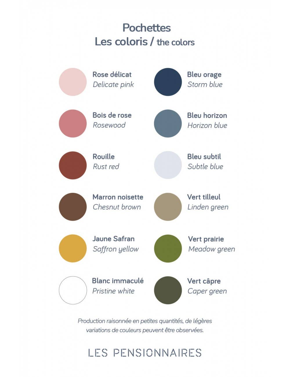 Les Pensionnaires - Vente Pochette – femme - Grande Pochette En Toile De Coton Bio Vert Tilleul1