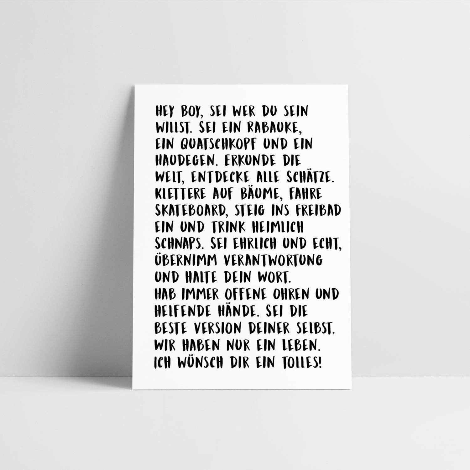 Love is the new black - Vente Cartes postales - Salut garçon2