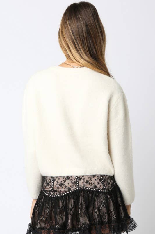 Olivaceous - Wholesale Knit Top - Women's - Lucy Button Knit Top6