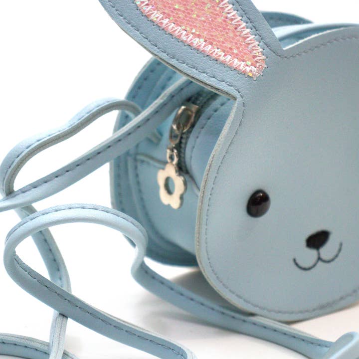 Yuko B - Venta al por mayor Bolso bandolera - Niños - Bolso bandolera infantil con diseño de animal - Min Bleu5