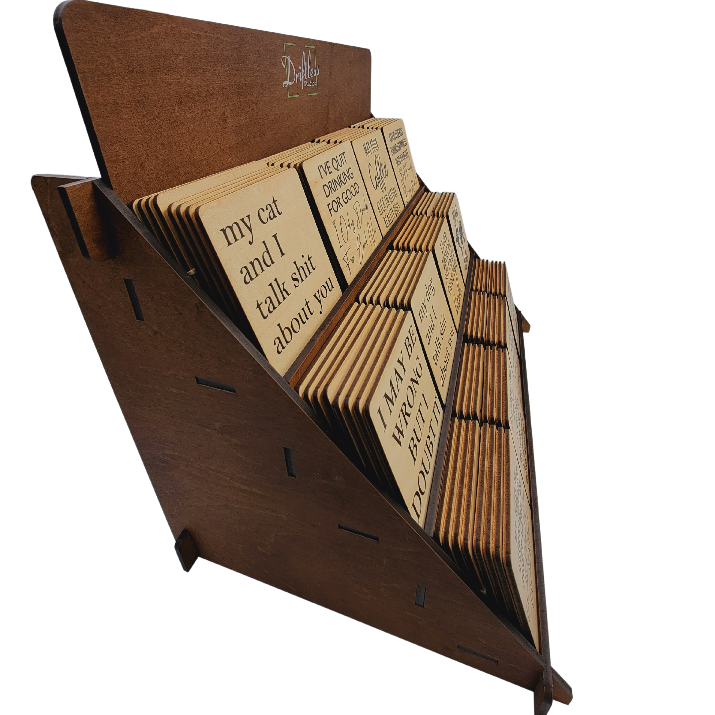 Driftless Studios - Wholesale Retailer Display - Home & Living - Bleacher Coaster Display - Fixture Only - Assembly Needed2