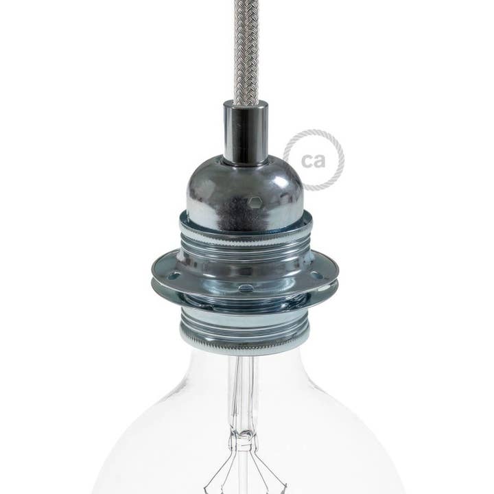 E27 metal lamp holder kit with double ring for lampshade for wholesale by LIGHTINUP S.R.L.