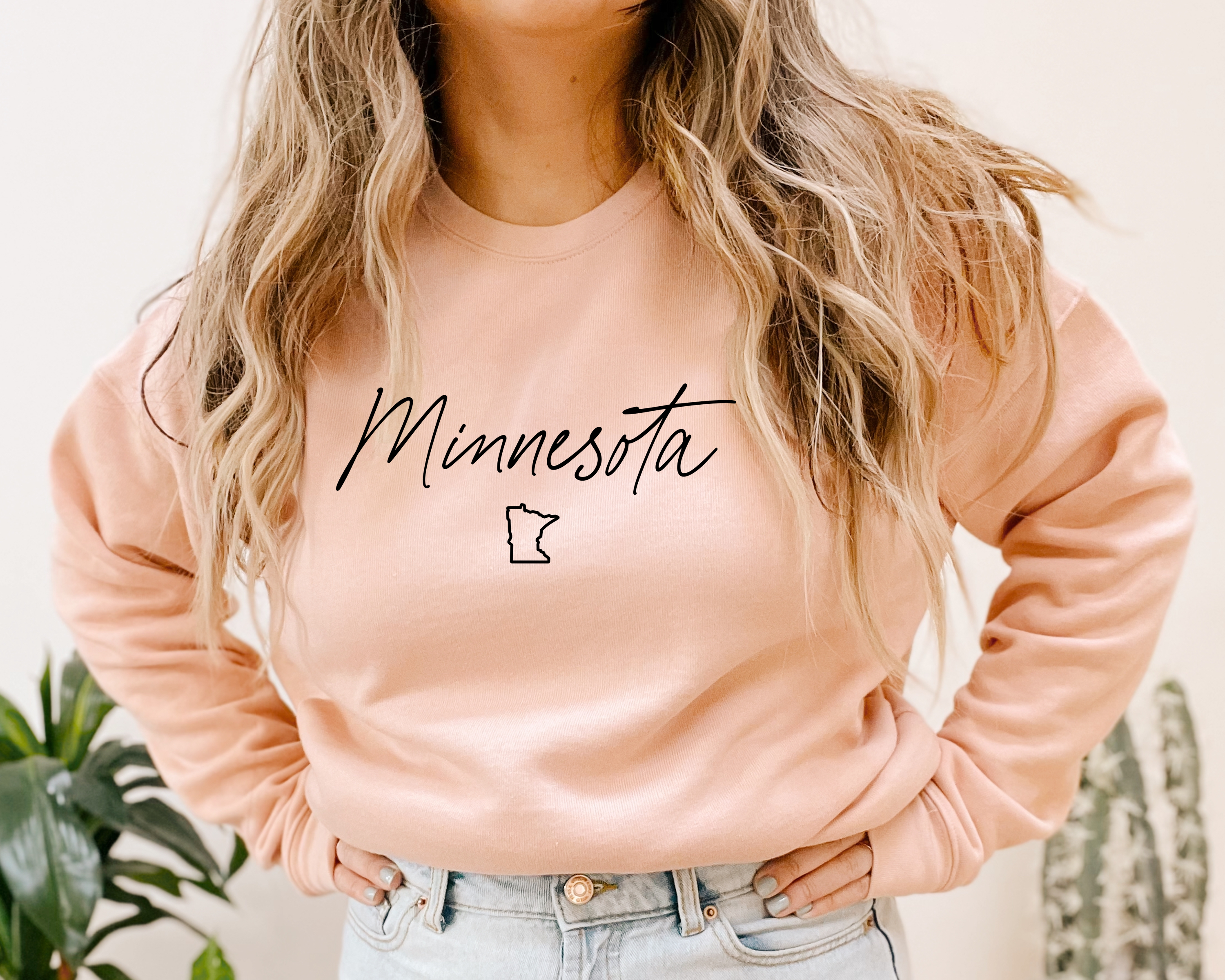 Rosa Mae Co - Vente Sweat-shirt à imprimés – femme - Chandail polaire à col rond Bella Canvas Minnesota0