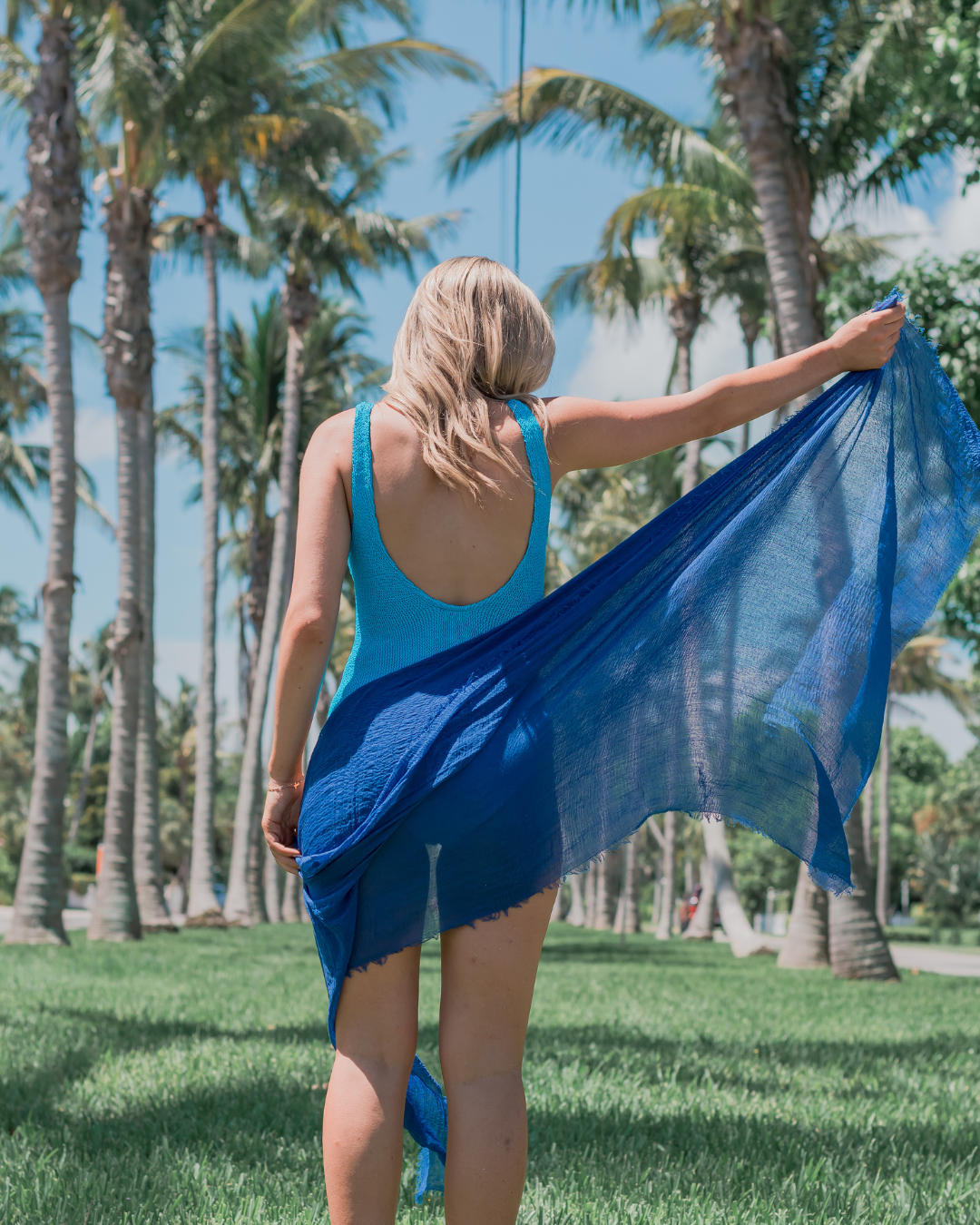 MARKET - Vendita all'ingrosso Sciarpa - Donna - Sciarpa di Garza - Cobalto2