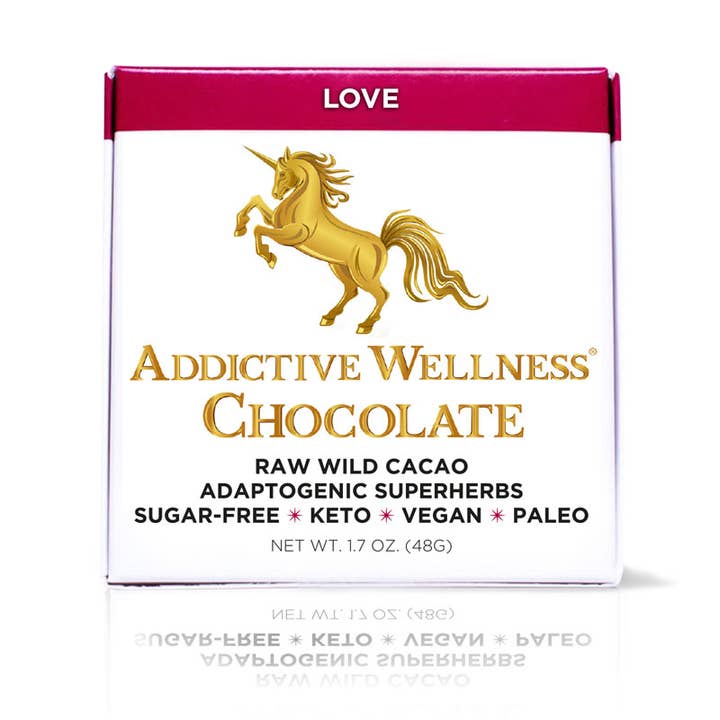 Addictive Wellness - Wholesale Chocolate Bar - Love Chocolate | Maca, Cistanche & Black Ginger, Sugar-Free