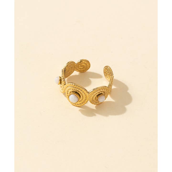 Blossom bijoux - Wholesale Cocktail/Statement Ring - Adjustable ring Stainless steel 24BGA047