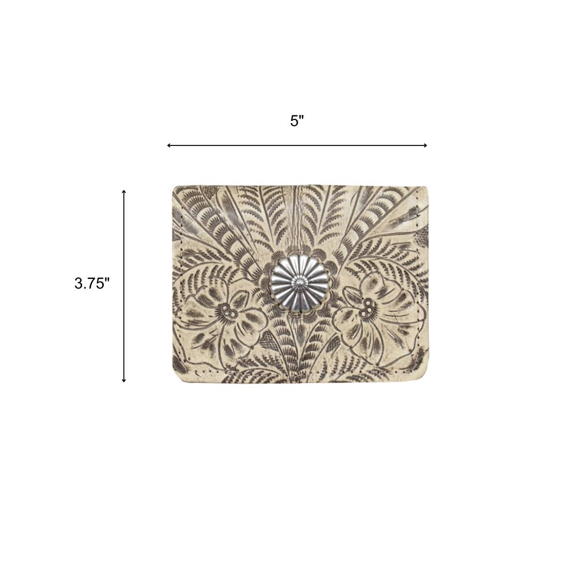 American West - Venta al por mayor Cartera - Mujer - Cartera pequeña de mujer con tres pliegues y concho6