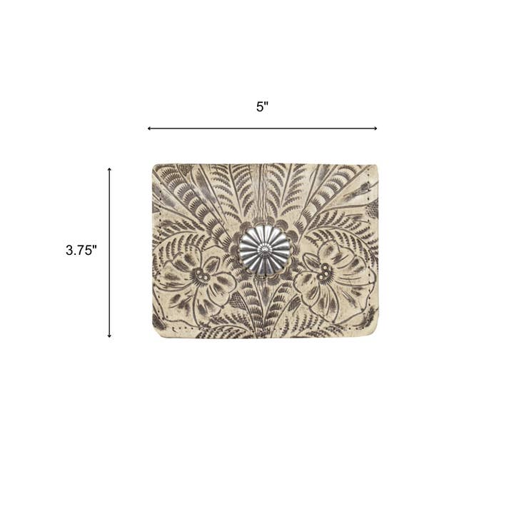 American West - Venta al por mayor Cartera - Mujer - Cartera pequeña de mujer con tres pliegues y concho6