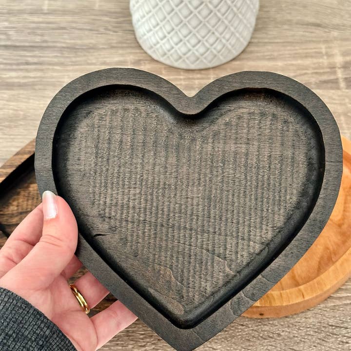 Third Eye Creation Company - Wholesale Decorative Tray - Valentine’s Heart Tray, Wooden Jewelry Dish, Gift for Her4