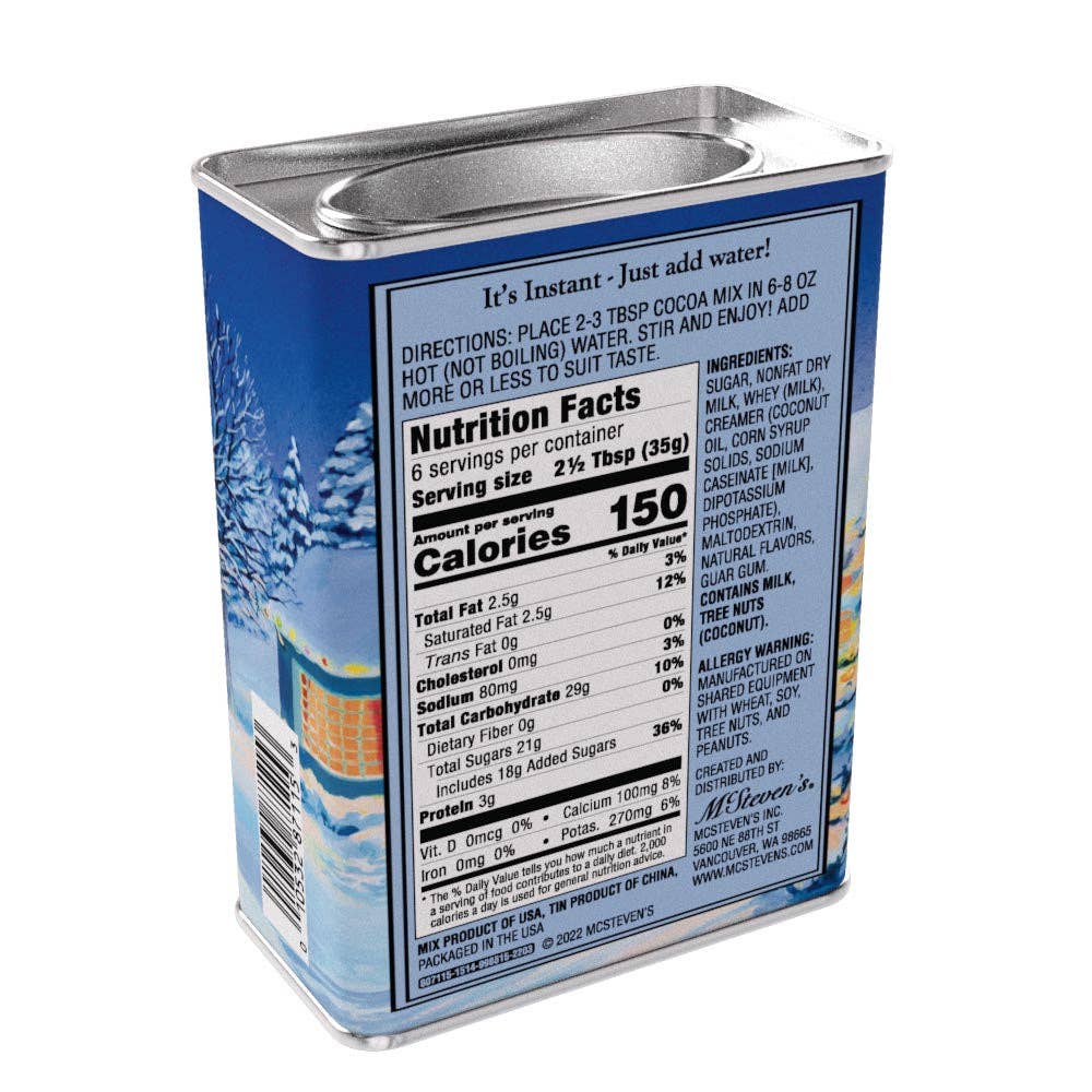 McSteven's - Vente Préparations/kits pour chocolat chaud - Chocolat chaud blanc belge de Noël blanc (boîtes de 8 oz)7