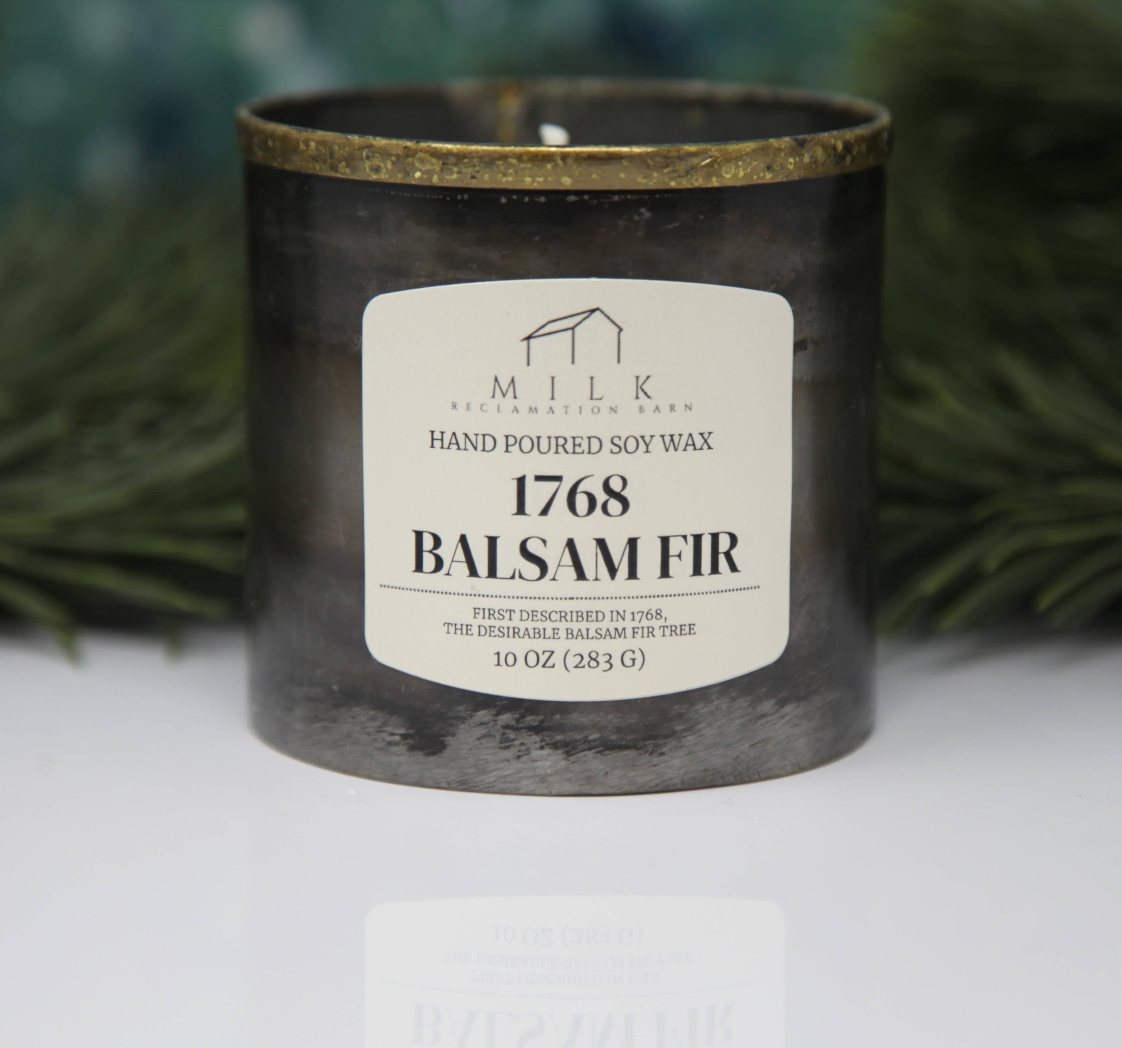 Milk Reclamation Barn - Wholesale Jar/Filled Candle - Rustic Barn Metal Candle - 10 oz0