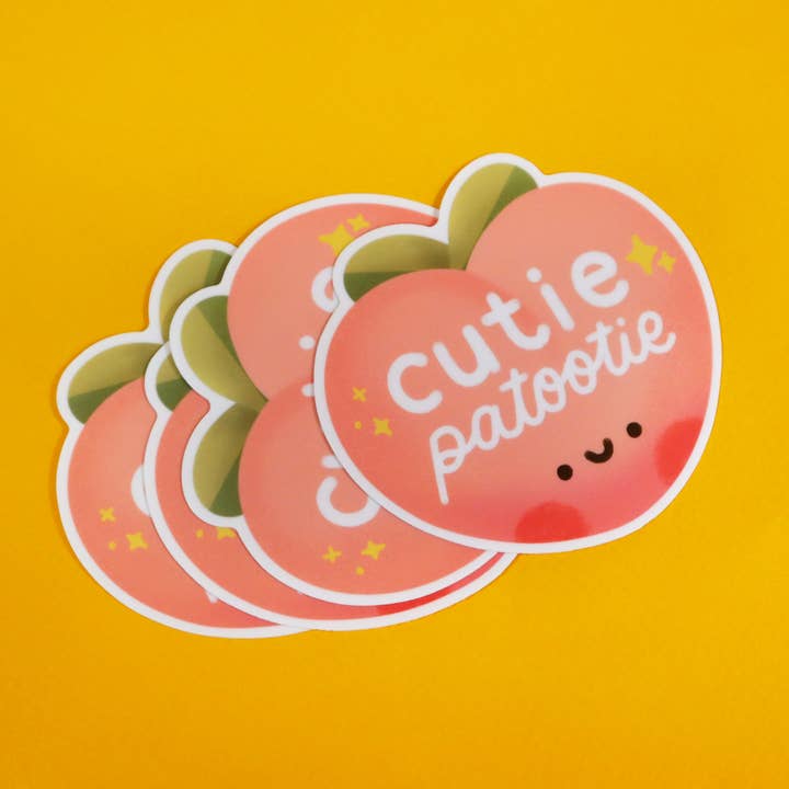 Yay! It's Vica - Wholesale Sticker - Cutie Patootie Peach Sticker