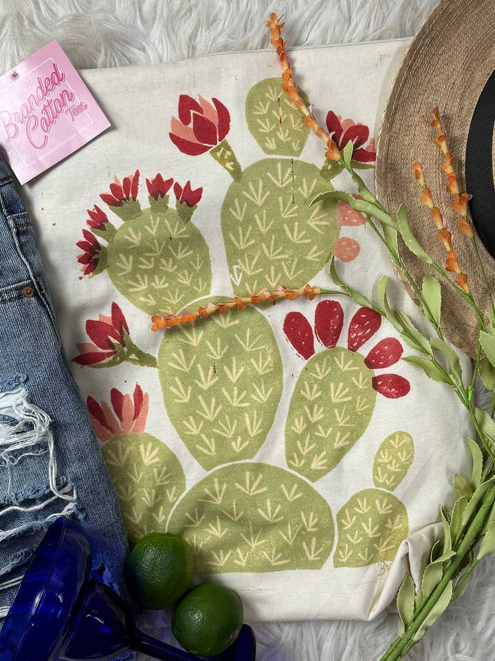 Distressed Cactus Tee for wholesale by Branded Cotton