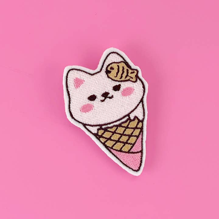 Sød Kawaii Kitty Ice Cream Hårklip for engroshandel hos Kawaii Hair Candy