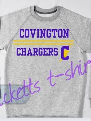 Covington Chargers College Tour- Sweatshirt for wholesale by Kricketts' T-shirts