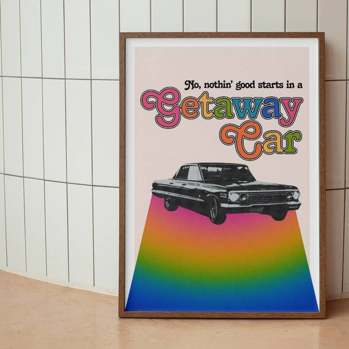 Impresión de coche Getaway para venta al por mayor de HollieGraphik