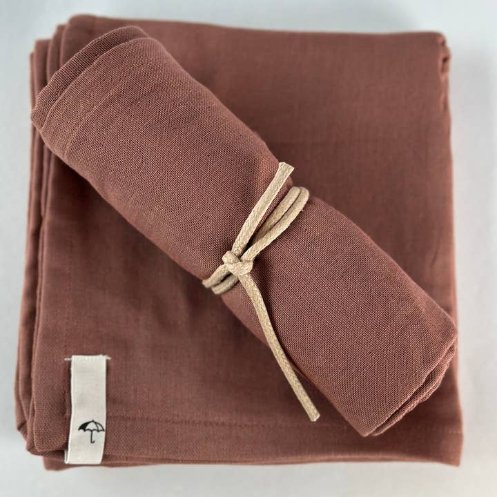Saga Copenhagen - Wholesale Nappy (cloth) – Baby - Muslin Cloth - Clove - 100% Organic Cotton3