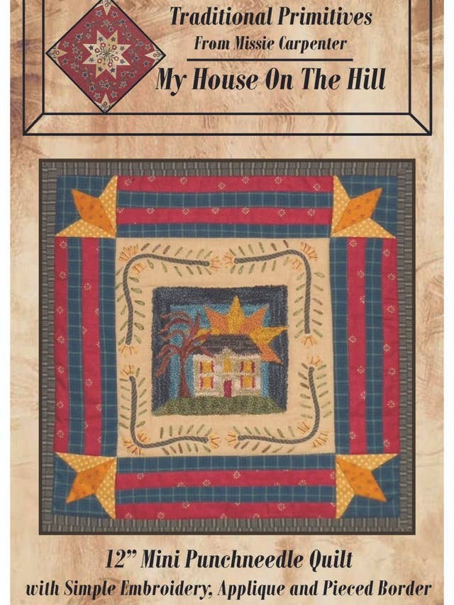 My House On The Hill Pattern for wholesale by Traditional Primitives