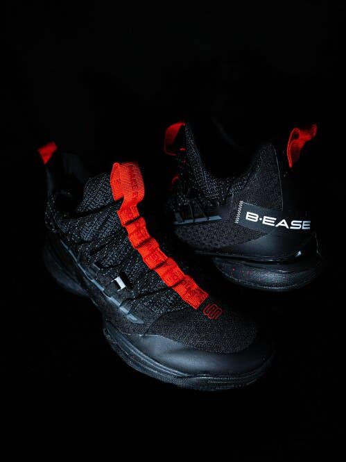 Scarpe da basket B.EASE SUSPENDED da uomo - colore nero per la vendita all'ingrosso da parte di B.ease