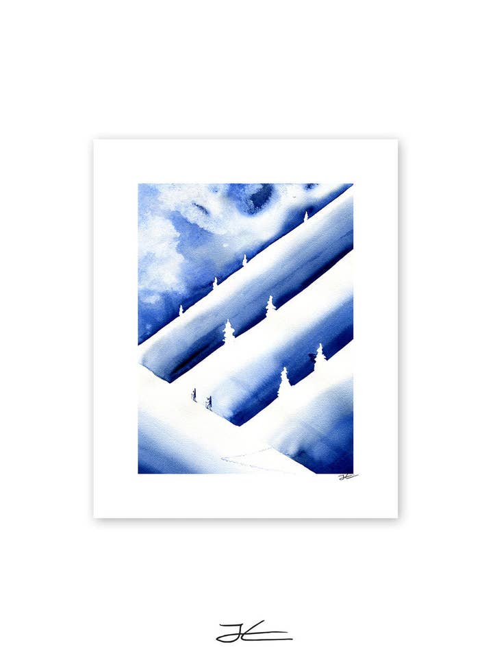 Powder Hunters - Print/ Framed Print for wholesale by Jonas Claesson