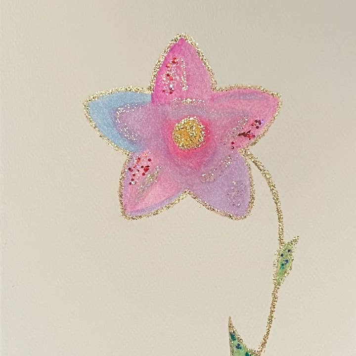 Floral Hand-painted Card for wholesale by Menen Pictures Shop