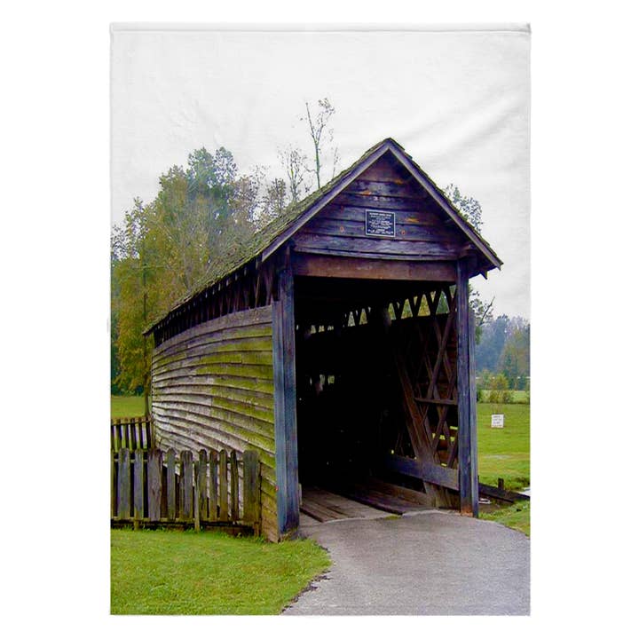 3dRose - Wholesale Bath Towel - 3dRose, Coldwater Covered Bridge in Oxford, Alabama, Photo, Towel