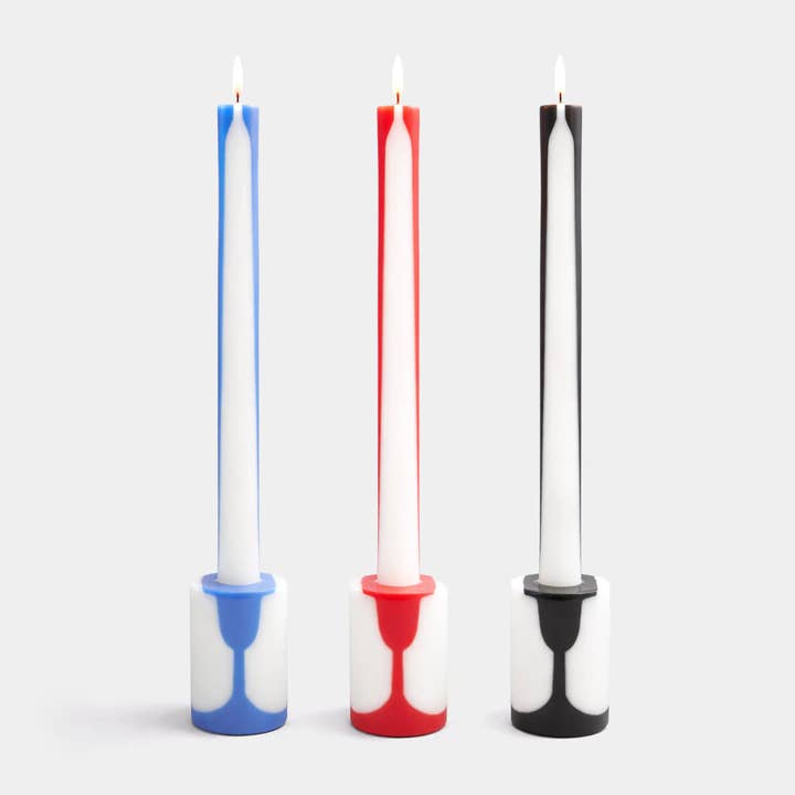 54 Celsius - Wholesale Pillar Candle - Illusion Candle - Black & White: 12” High, 20 Hr Burn3